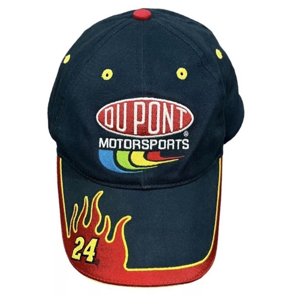 Winners Circle NASCAR Jeff Gordon 24 DuPont Motorsports Hat Navy Blue Adjustable